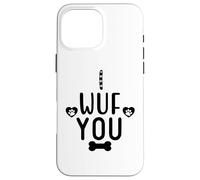 I Wuf You Dog Lover Cute Dog Paw Print Dog Mom Dad Dogs Mum Coque pour iPhone 16 Pro Max