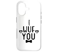 I Wuf You Dog Lover Cute Dog Paw Print Dog Mom Dad Dogs Mum Coque pour iPhone 17