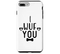 I Wuf You Dog Lover Cute Dog Paw Print Dog Mom Dad Dogs Mum Coque pour iPhone 7 Plus/8 Plus