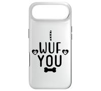 I Wuf You Dog Lover Cute Dog Paw Print Dog Mom Dad Dogs Mum Coque pour iPhone Air