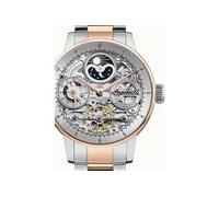Ingersoll The Jazz Montre Automatique à Phases de Lune pour Homme 42 mm avec Cadran Squelette et Bracelet en Acier Inoxydable
