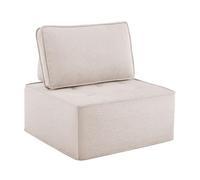 I0I&I0I Fauteuil de salon, canapé compact, siège confortable pour se détendre, lire et vivre (beige)