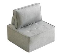 I0I&I0I Fauteuil de salon, canapé compact, siège confortable pour se détendre, lire et vivre, gris clair