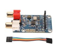 I2S ADC Module de carte de capture audio, décodeur de carte de développement en mode esclave, avec câble de connexion, pour conversion de signal analogique