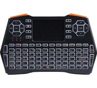 i8 Plus 2.4G clavier sans fil Air Flying Mouse Mini clavier sans fil clavier tricolore avec rétroéclairage anglais batterie au lithium intégrée