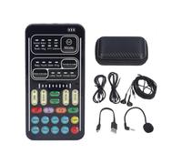 I9 Voice Changer Set, Portable Handheld Microphone Voice Changer with 8 Different Sounds, 8 Built in Sound Effects, Mult