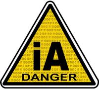 iA danger (5x5cm) - Autocollant/Sticker