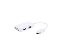 iadap dp-combof2 displayport hdmi dvi vga blanc adaptateur et connecteur de câbles iadap-dp-combof2