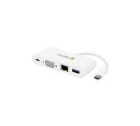 Techly IADAPUSB31DOC2 station d'accueil USB 3.2 Gen 1 (3.1 Gen 1) Type-C Blanc
