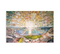 IADNG Impression sur toile Motif marque de soleil 60 x 90 cm