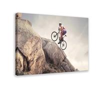 IADNG Impression sur toile représentant un vélo de montagne extrême 40 x 60 cm