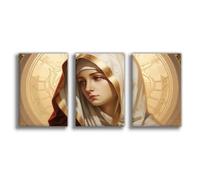 IADNG Poster de la Bienheureuse Vierge Marie sur toile Décoration de chambre à coucher Cadeau 60 x 90 cm