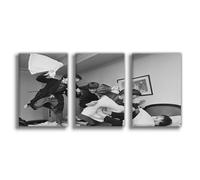 IADNG Poster sur toile The Beatles Pillow Fight - Impression sur toile - 30 x 45 cm