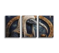 IADNG Poster sur toile Thoth Dieu égyptien - Impression sur toile - 20 x 30 cm