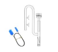 IAFVKAI 17mm Verre Aquatic Inflow Lily Pipe avec écumoire de Surface pour Filtre d'aquarium 5/8" i.d. (16/22mm) et Acier Brosse de Nettoyage Flexible pour Tubes Inoxydable pour planté d'aquarium