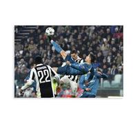 IAGHRT Poster sur toile représentant le joueur de football Cristiano Ronaldo - Décoration pour chambre à coucher, bureau, chambre - Cadeau - 20 x 30 cm