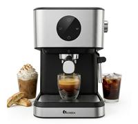 IAGREEA CM3050-2 Machine à expresso 20 bars avec mousseur à vapeur, réservoir à eau de 1,5 L et fonction réchauffeur pour tasses en acier inoxydable