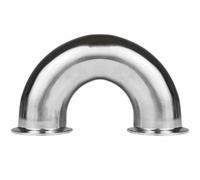 IAGWNNWY Coude en U à Installation Rapide à 180 °, raccord à Trois Pinces de 1 à 1/2 Pouces en Acier Inoxydable 304 for Applications sanitaires, 1 pièce(21/4")