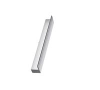 IAGWNNWY Déversoir Cascade Personnalisable en Acier Inoxydable 304 for bassins de Jardin - Élément Aquatique élégant for Usage Domestique et Commercial (1 pièce)(Silver,155cm)