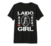 Iaido Girl : élégance et Art épée dans Le Style Japonais ! T-Shirt Haut de Gamme