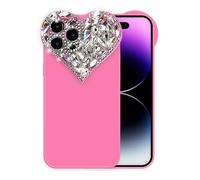 IAIYOXI Coque mignonne à paillettes 3D pour iPhone 13 Pro Max, coque bling-bling, esthétique, pierres précieuses, joli diamant coloré, coque antichoc en TPU souple pour femmes et filles - iPhone 13