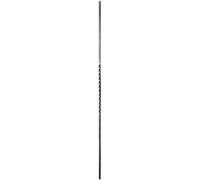 IAM DESIGN Tige décorative 1000 mm / VK12 à souder 1 x torsadée, barre en fer compatible avec main courante, rampe d'escalier, fer forgé torsadé