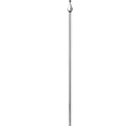 IAM DESIGN Tige décorative 1200 mm à souder avec lance 85 x 35 mm, barre en fer compatible avec main courante, rampe d'escalier, fer forgé lisse