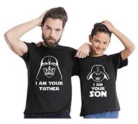 IAM Your Father Son - Partenaire t-Shirt père Fils Enfant bébé Body - Meilleur Cadeau d'anniversaire - Look Partenaire, Taille:XL, T-Shirts:T-Shirt Homme Noir