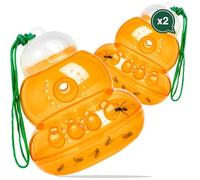 IAMI Lot de 2 pièges à guêpes, frelons, abeilles, bourdons et insectes volants - à suspendre dans la cour, le jardin, la piscine ou l'extérieur - Efficace et utile contre tout type d'insectes volants