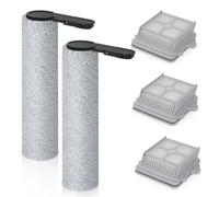iAmoy F25 Kit d'accessoires pour aspirateur eau et poussière Roborock F25/F25 GT/F25 ACE/F25 RT/F25 LT/F25 ALT/F25 BX/F25 XT/F25 Combo/F25 ACE Combo, pièces de rechange 2 brosses à rouleaux + 3