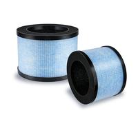 iAmoy Filtres HEPA de rechange pour CONOPU DH-JH01/DH-JH06, AROEVE MK01/MK06, ToLife TZ-K1, Kloudi DH-JH01 - Filtration 3-en-1 compatibles avec purificateurs d’air - Lot de 2 pour petits foyers