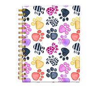 iampanda Carnet de notes à spirale, joli et solide à double spirale avec papier de qualité supérieure pour fille et femme, 60 feuilles A5 lignées, parfait pour l'école, le bureau, la maison, les cadeaux colorés