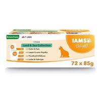 Iams Advanced Nutrition Chat Adulte Assortiment Sachets Humides Terre Land Collection, en Sauce - 72 sachets x 85g