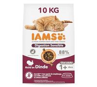 IAMS Advanced Nutrition Chat Adulte Digestion Sensible Alimentation sèche - à la Dinde - 10kg
