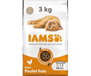 IAMS Advanced Nutrition Croquettes Chaton Poulet Frais 3 kg