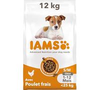 IAMS Advanced Nutrition Puppy Junior Small Medium Chicken 12kg