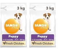 IAMS Aliment pour Chiot Petit/Moyen 3 kg (Lot de 2)