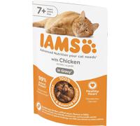 IAMS Cat Senior All Breeds - Poulet en sauce pour chats âgés - 85 g
