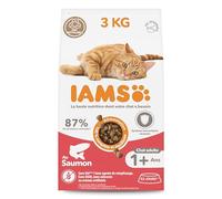 IAMS Cat Adult All Breeds Croquettes avec saumon et poulet 3 kg