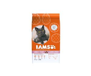 Iams Croquette au Saumon pour Chat Adulte 3 kg - Pack de 3