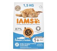 IAMS for Vitality Croquettes pour chats adultes avec des poissons d'océan 1,5 kg