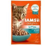 Iams Delights Humide Poulet En Sauce - Toutes Races - 85 G - Pour Chaton G