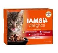 Iams Delights Multibox Saveurs De La Terre En Sauce Land Collection - Toutes Races - 12x85 G - Pour Chat Adulte G
