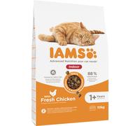 IAMS Advanced Nutrition - Croquettes Premium Pour Chat d'Intérieur - 100% Complètes et Equilibrées - Au thon - Sans OGM Colorants Arômes Artificiels - Sac refermable 10 kg
