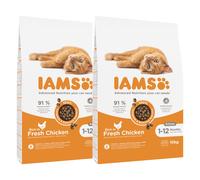 IAMS for Vitality pour chatons avec du poulet frais 20 kg (2 x 10 kg)
