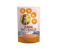 Iams Naturally Croquettes pour Chat Adulte au Saumon d'Atlantique du Nord & Riz 700 g