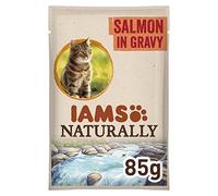 IAMS Naturally Pochon Saumon d'Atlantique en Sauce pour Chat 85g,