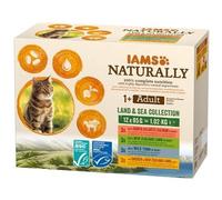 IAMS Naturally viande de mer et de terre en sauce multipack (12x85g) 1020 g