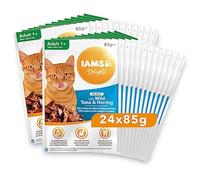 IAMS Advanced Nutrition Chat Adulte Assortiment Sachets Humides en gelée saveur Thon&Hareng 24x85g (24)