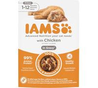 Iams Nourriture Humide en Sauce Poulet pour Chaton 0,85 kg